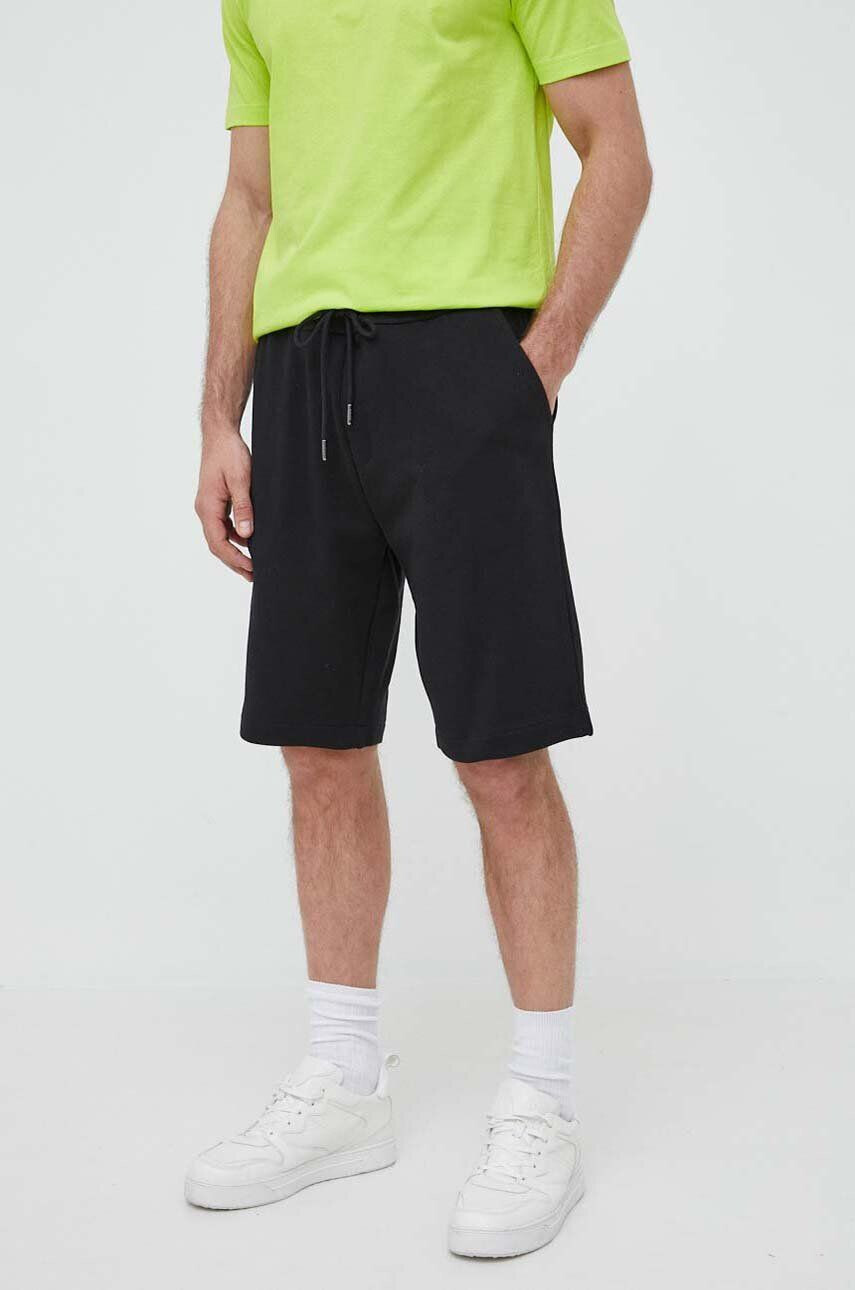 Joop! pantaloni scurti din bumbac culoarea negru - Pled.ro