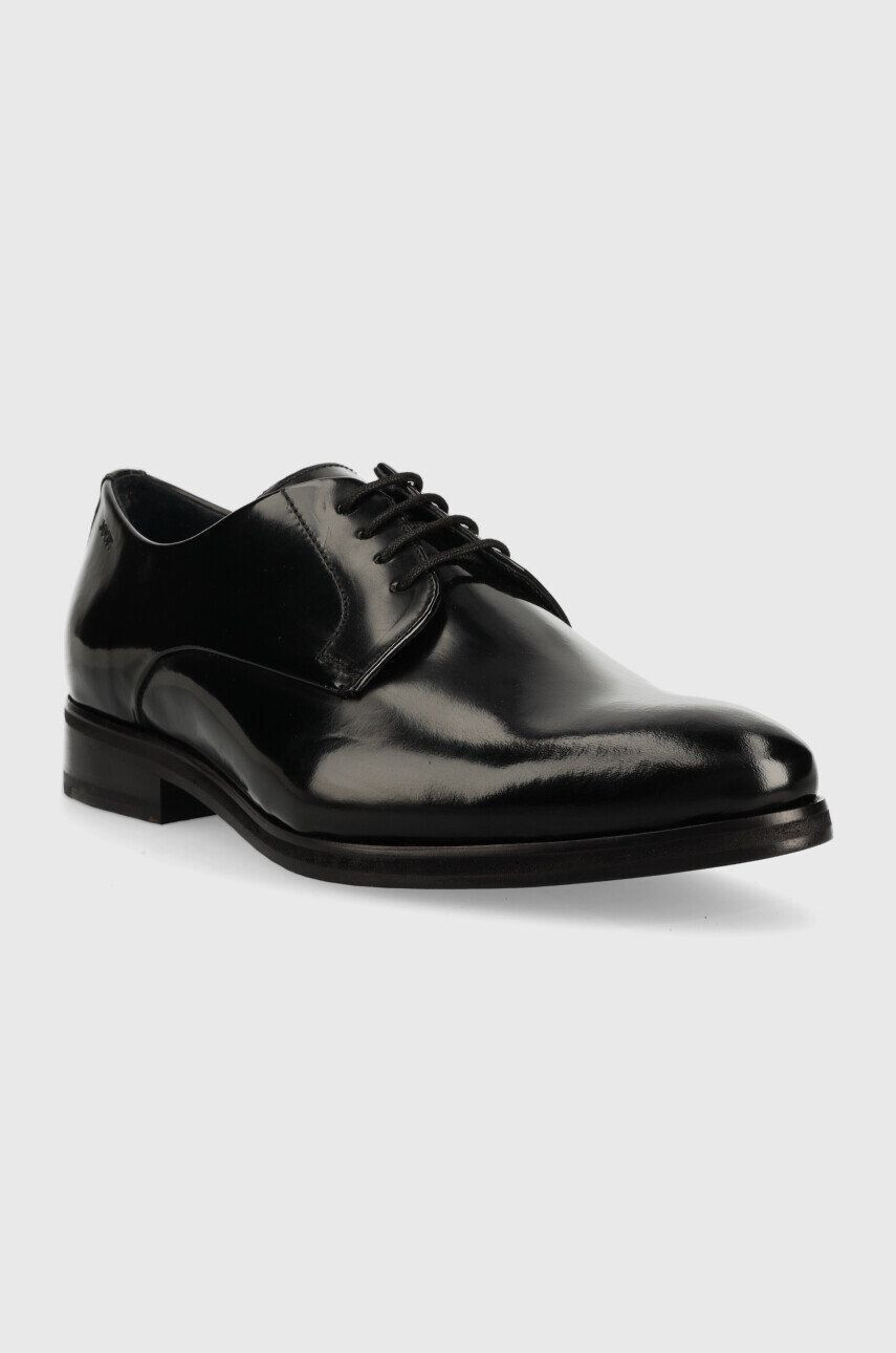 Joop! pantofi de piele Serafino barbati culoarea negru - Pled.ro