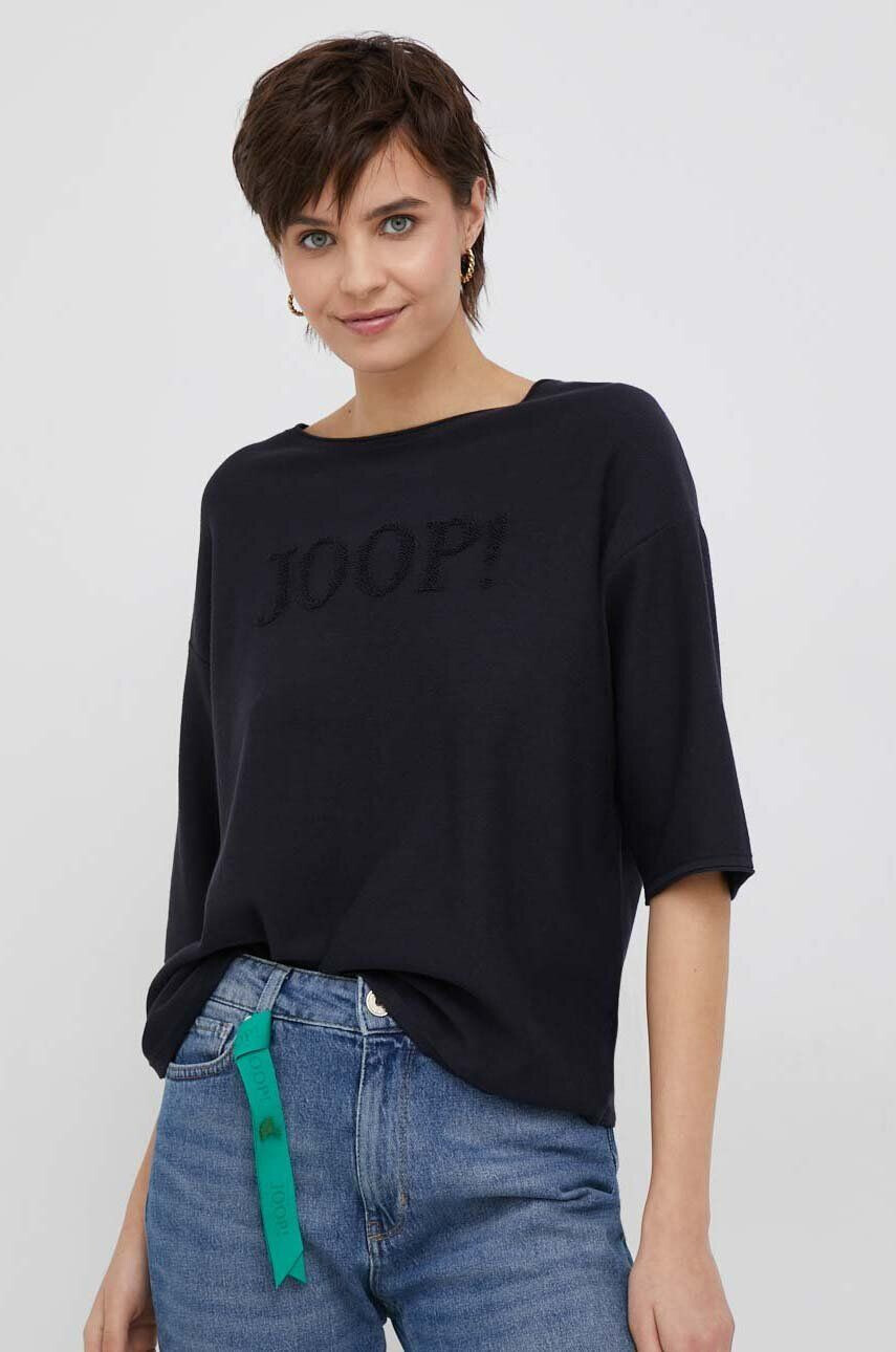 Joop! pulover femei culoarea bej light cu turtleneck - Pled.ro