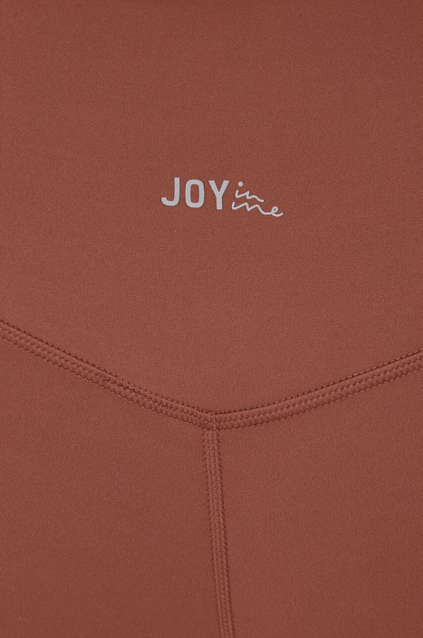 Joy in me jambiere de yoga 7/8 Unity femei culoarea maro neted - Pled.ro