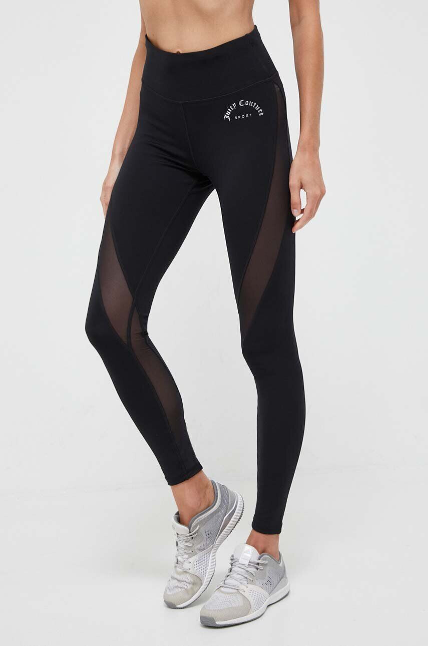 Juicy Couture leggins de antrenament Lorraine culoarea negru neted - Pled.ro