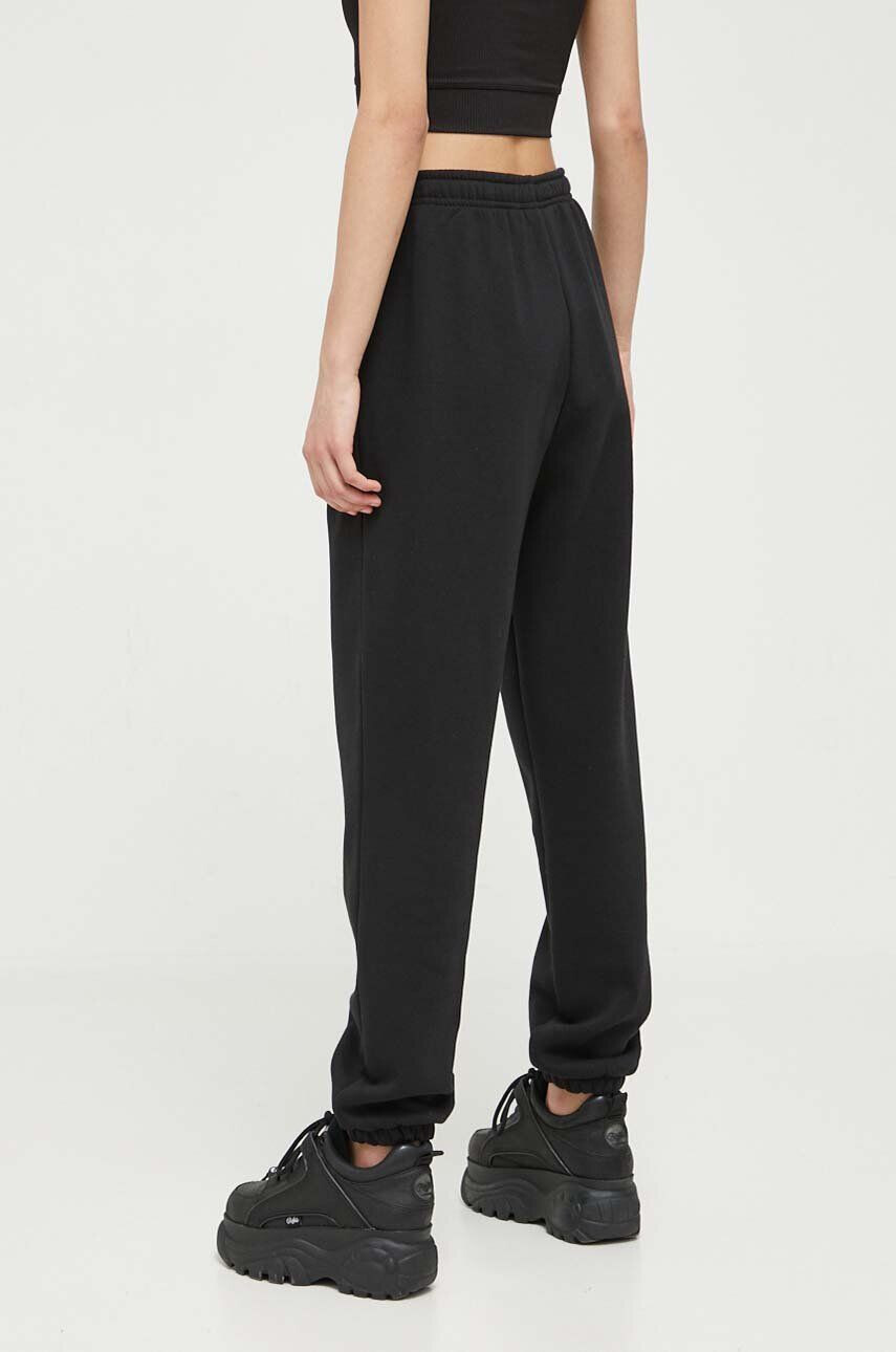 Juicy Couture pantaloni femei culoarea negru cu imprimeu - Pled.ro