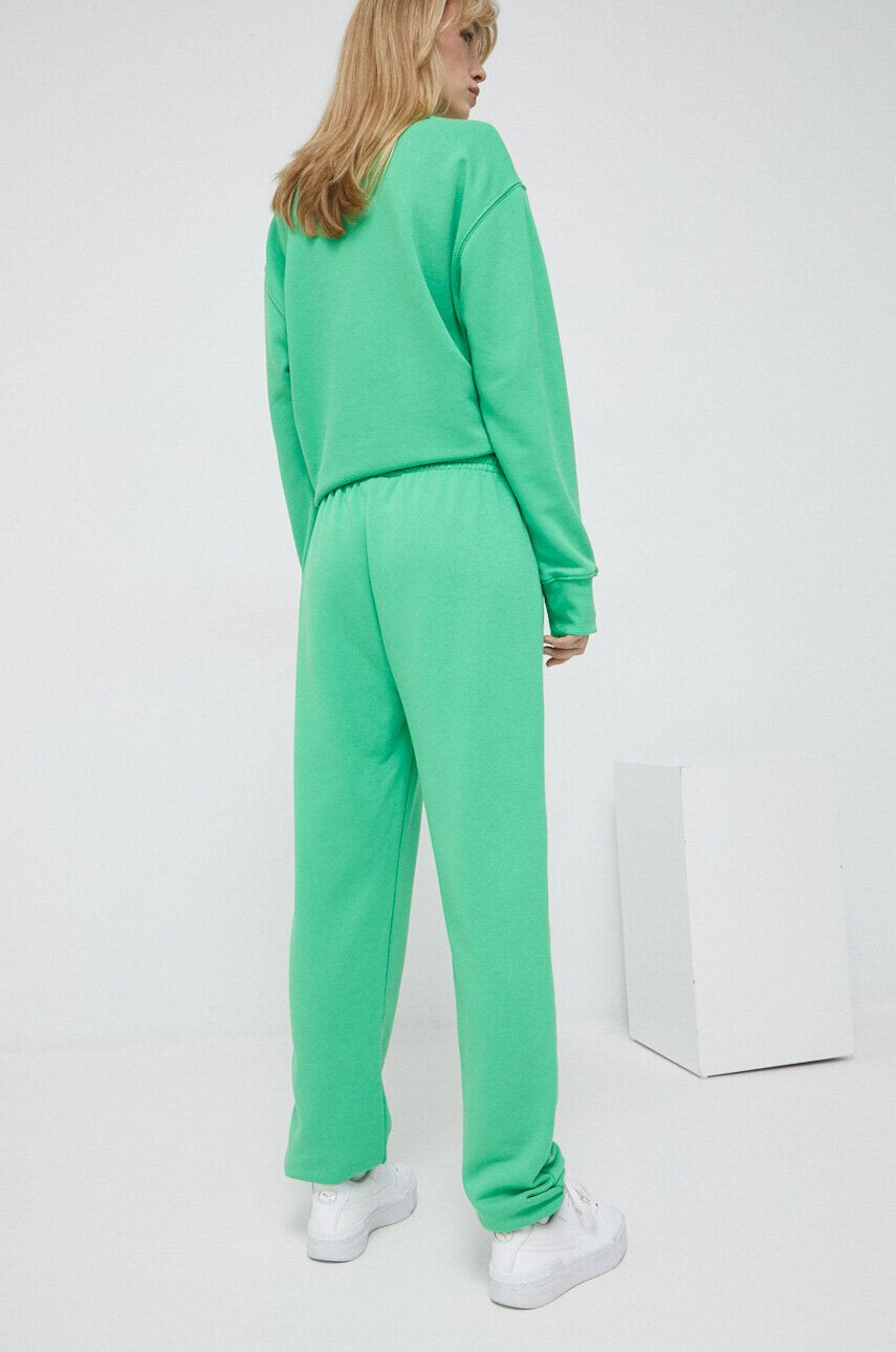 Juicy Couture pantaloni de trening culoarea verde neted - Pled.ro