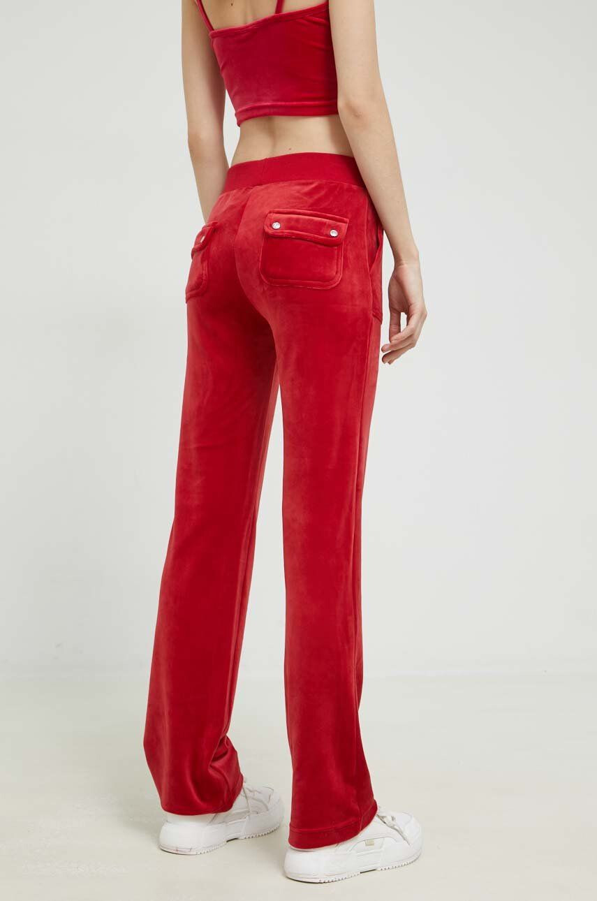 Juicy Couture pantaloni de trening Del Ray femei culoarea rosu neted - Pled.ro