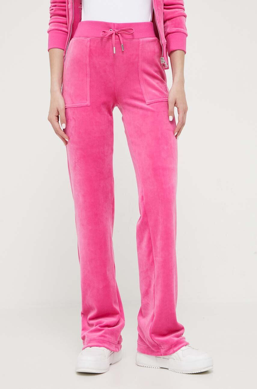 Juicy Couture pantaloni de trening Del Ray culoarea roz neted - Pled.ro