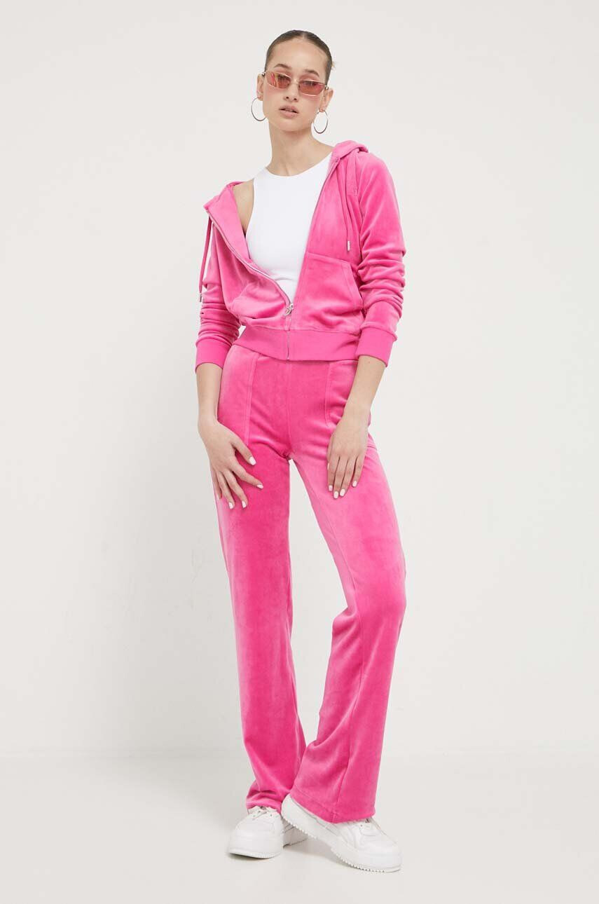 Juicy Couture pantaloni de trening Del Ray culoarea roz neted - Pled.ro