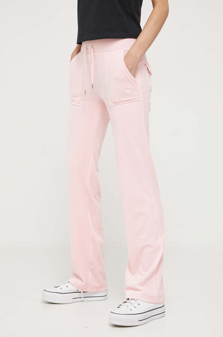 Juicy Couture pantaloni de trening Del Ray culoarea roz neted - Pled.ro