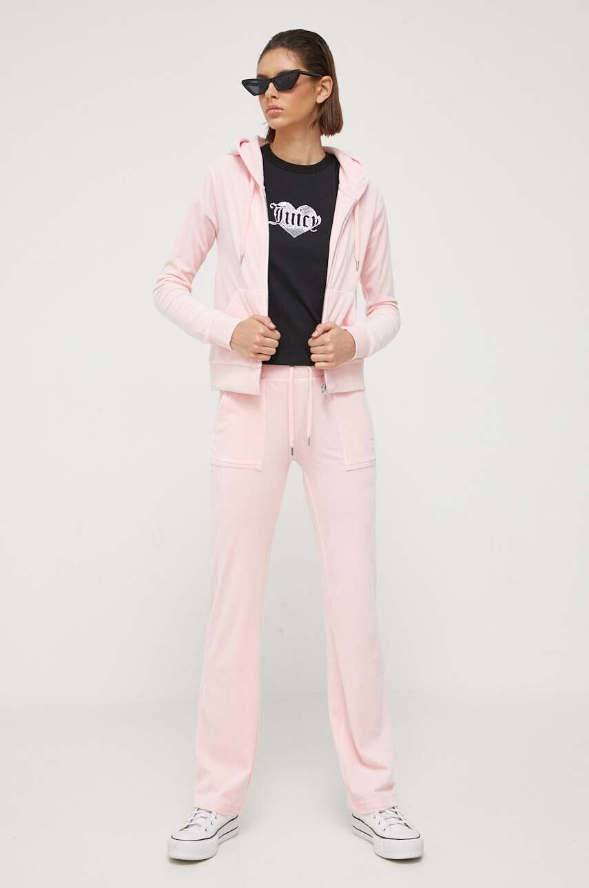 Juicy Couture pantaloni de trening Del Ray culoarea roz neted - Pled.ro