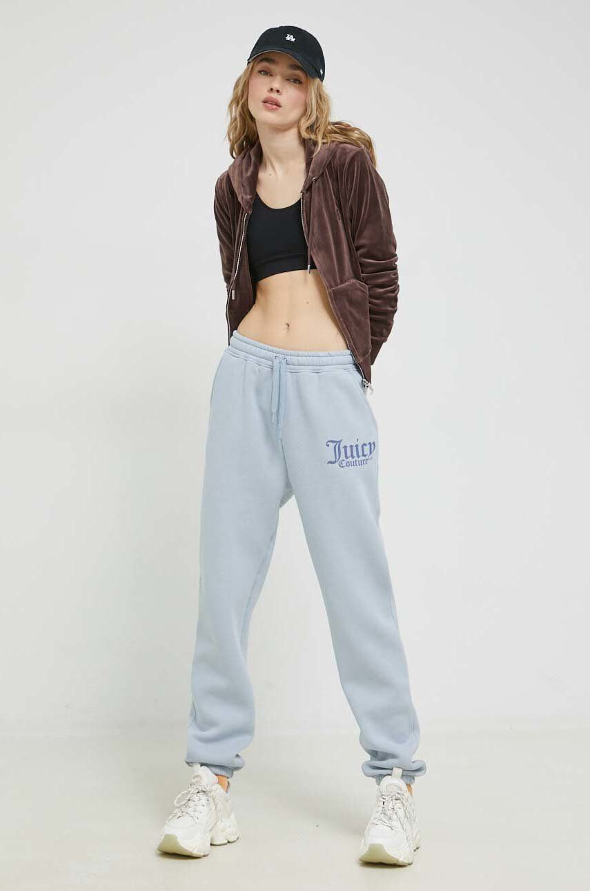 Juicy Couture pantaloni de trening Sora femei cu imprimeu - Pled.ro