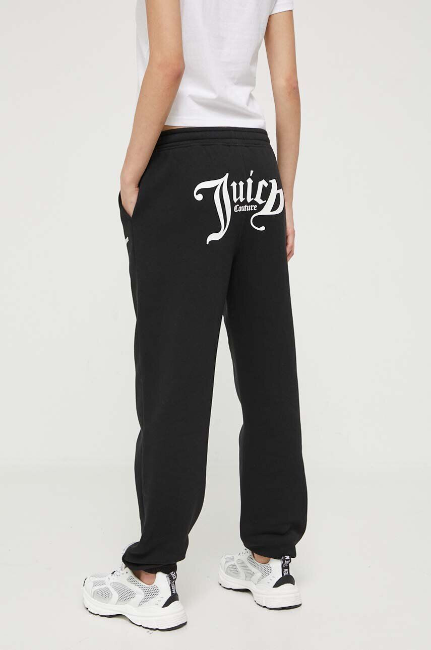 Juicy Couture pantaloni de trening Sora culoarea negru cu imprimeu - Pled.ro