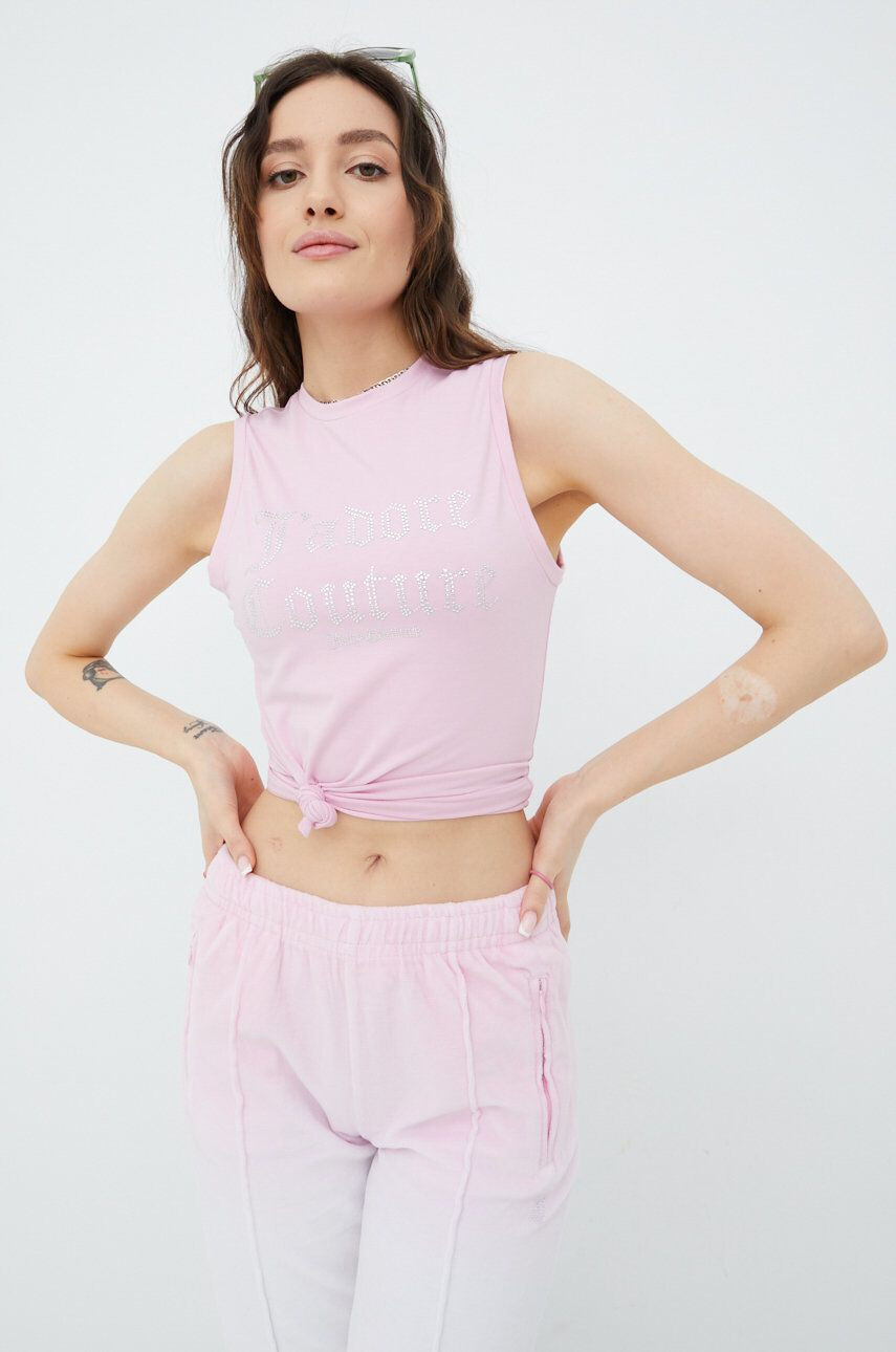 Juicy Couture top femei culoarea roz - Pled.ro