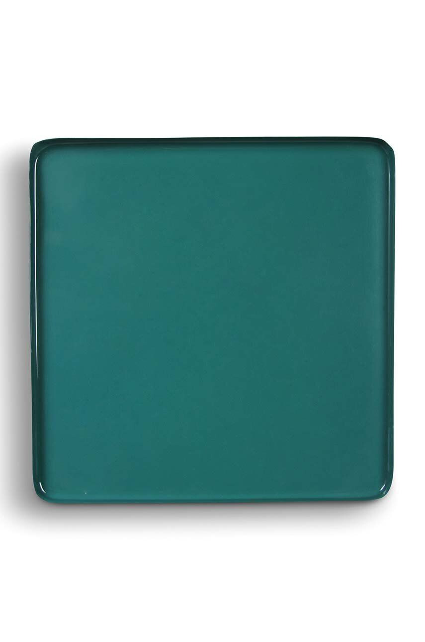 &k amsterdam Farfurie decorativa Square Green - Pled.ro