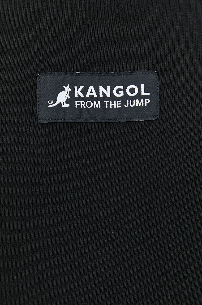 Kangol bluza unisex culoarea negru cu imprimeu - Pled.ro