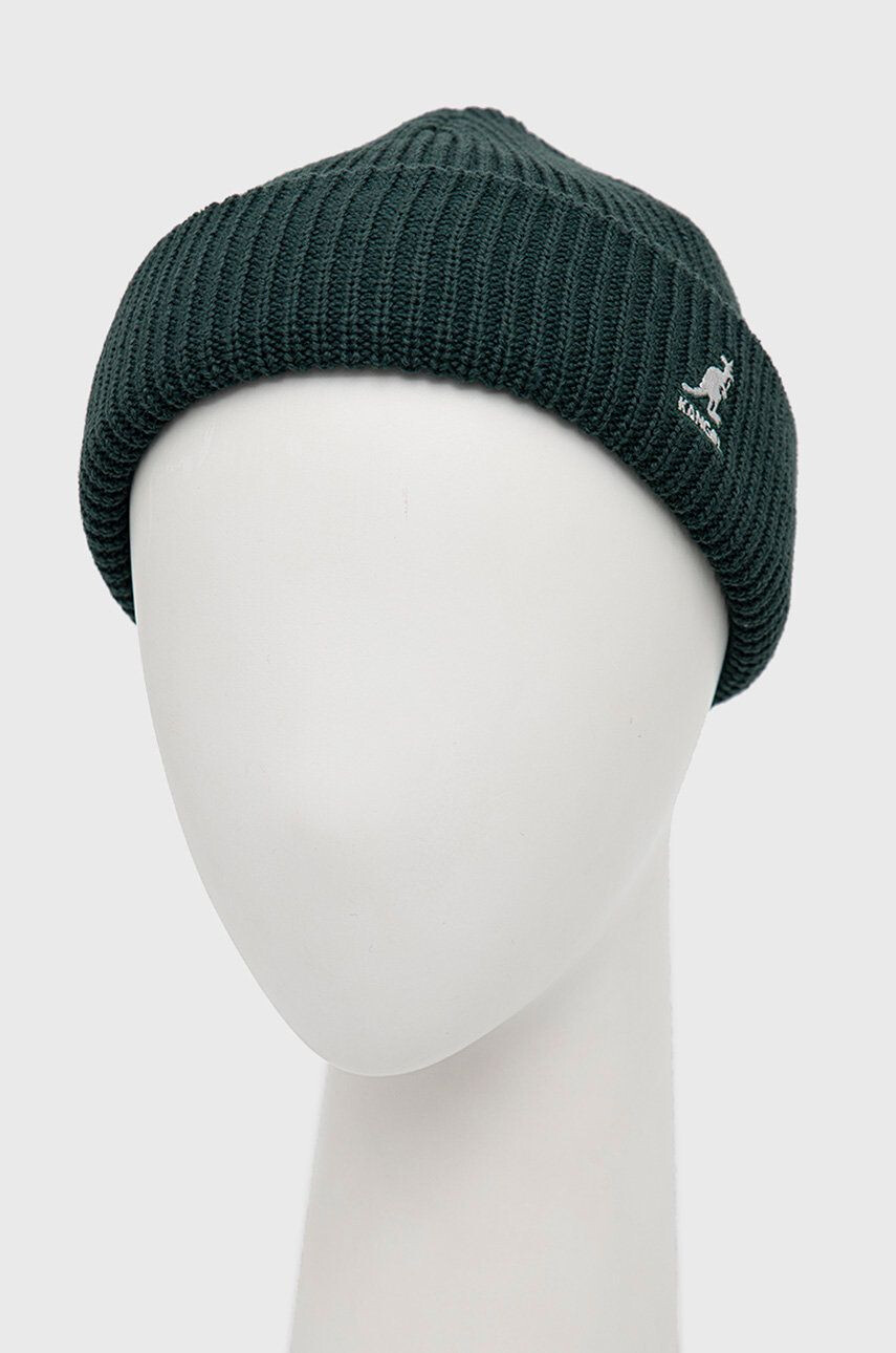 Kangol caciula culoarea verde din tricot gros - Pled.ro