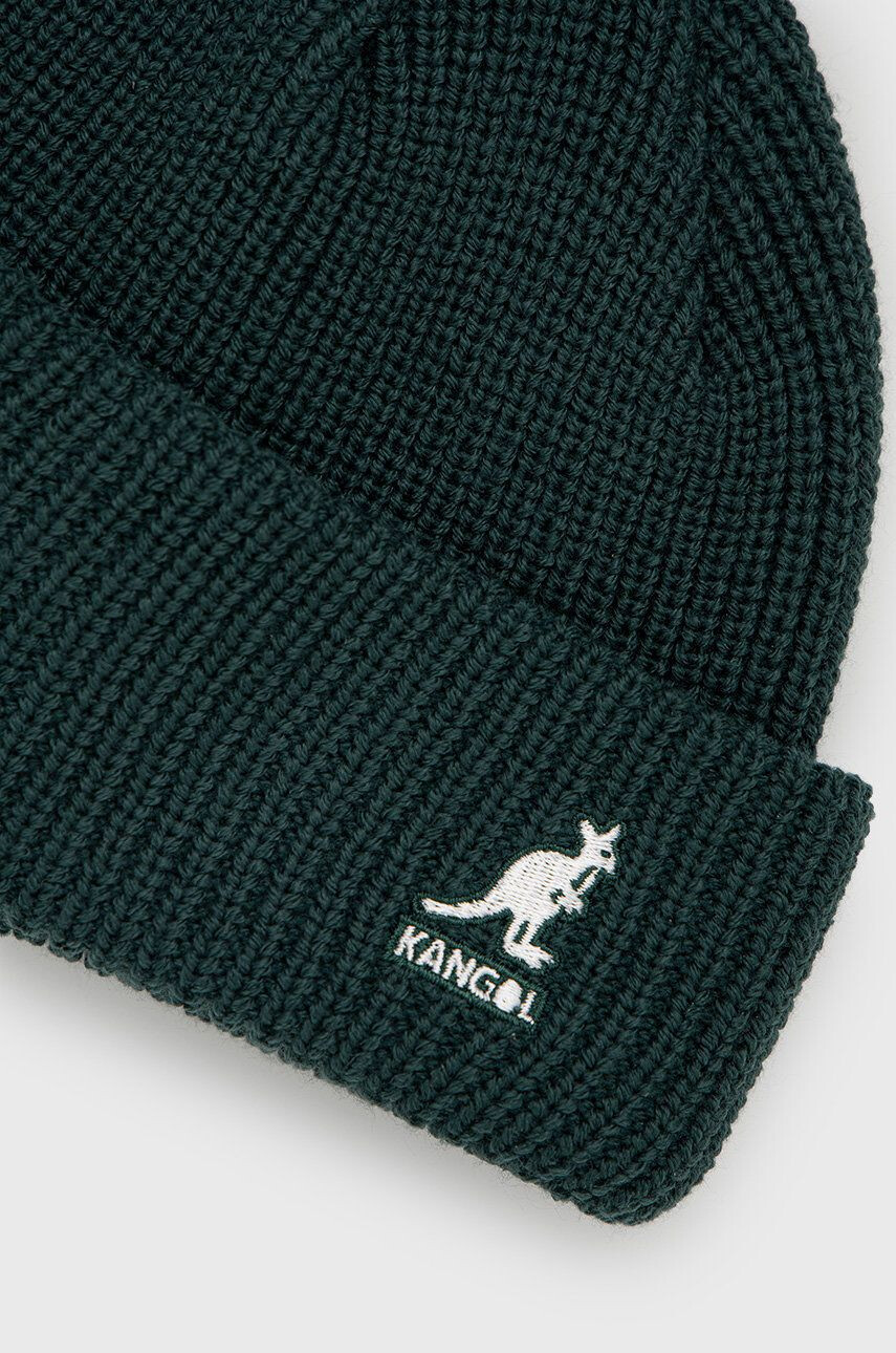 Kangol caciula culoarea verde din tricot gros - Pled.ro