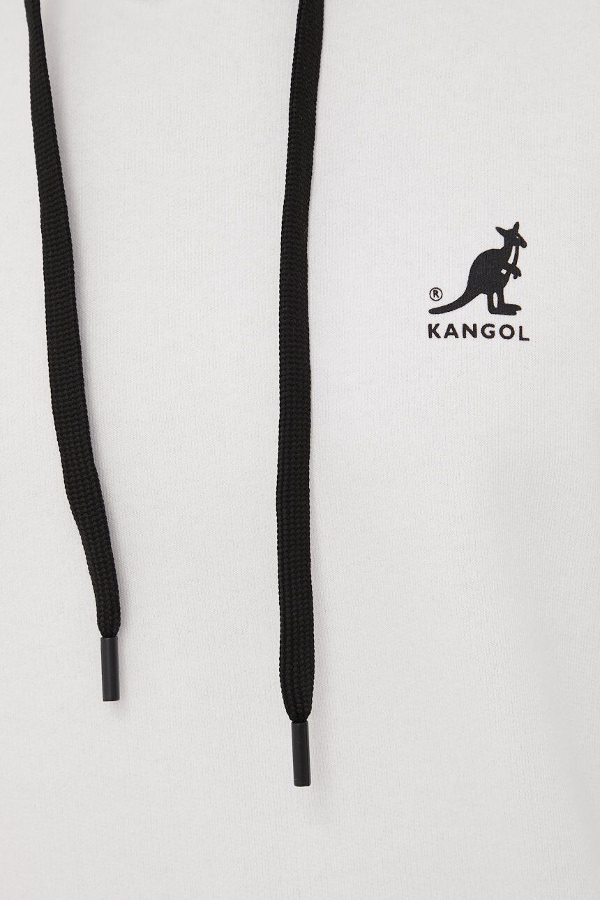 Kangol hanorac de bumbac culoarea alb neted - Pled.ro