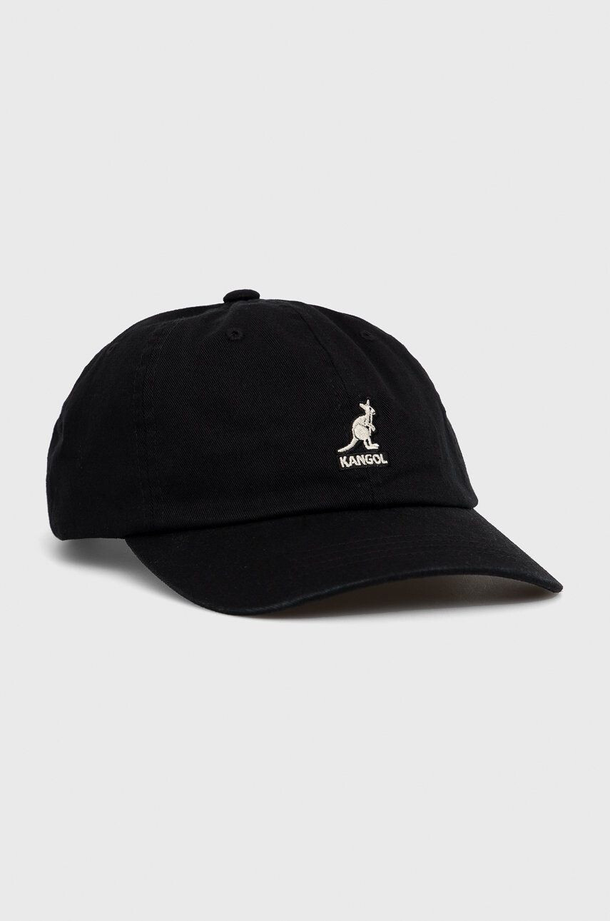 Kangol șapcă culoarea negru material neted K5165HT.BK001-BK001 - Pled.ro