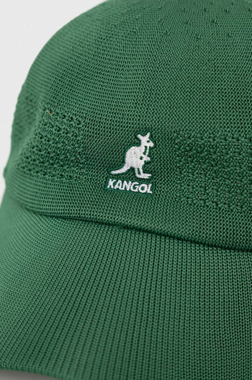 Kangol sapca culoarea verde neted - Pled.ro