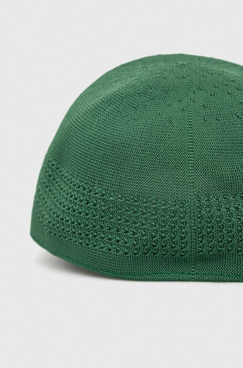 Kangol sapca culoarea verde neted - Pled.ro