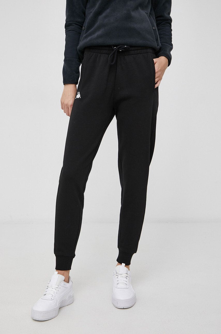 Kappa pantaloni femei culoarea negru neted - Pled.ro