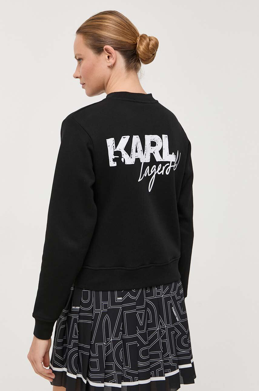 Karl Lagerfeld bluza femei cu imprimeu - Pled.ro