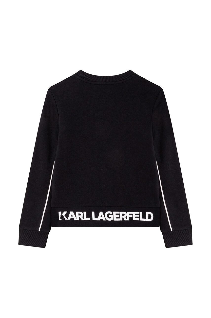 Karl Lagerfeld bluza copii culoarea negru modelator - Pled.ro