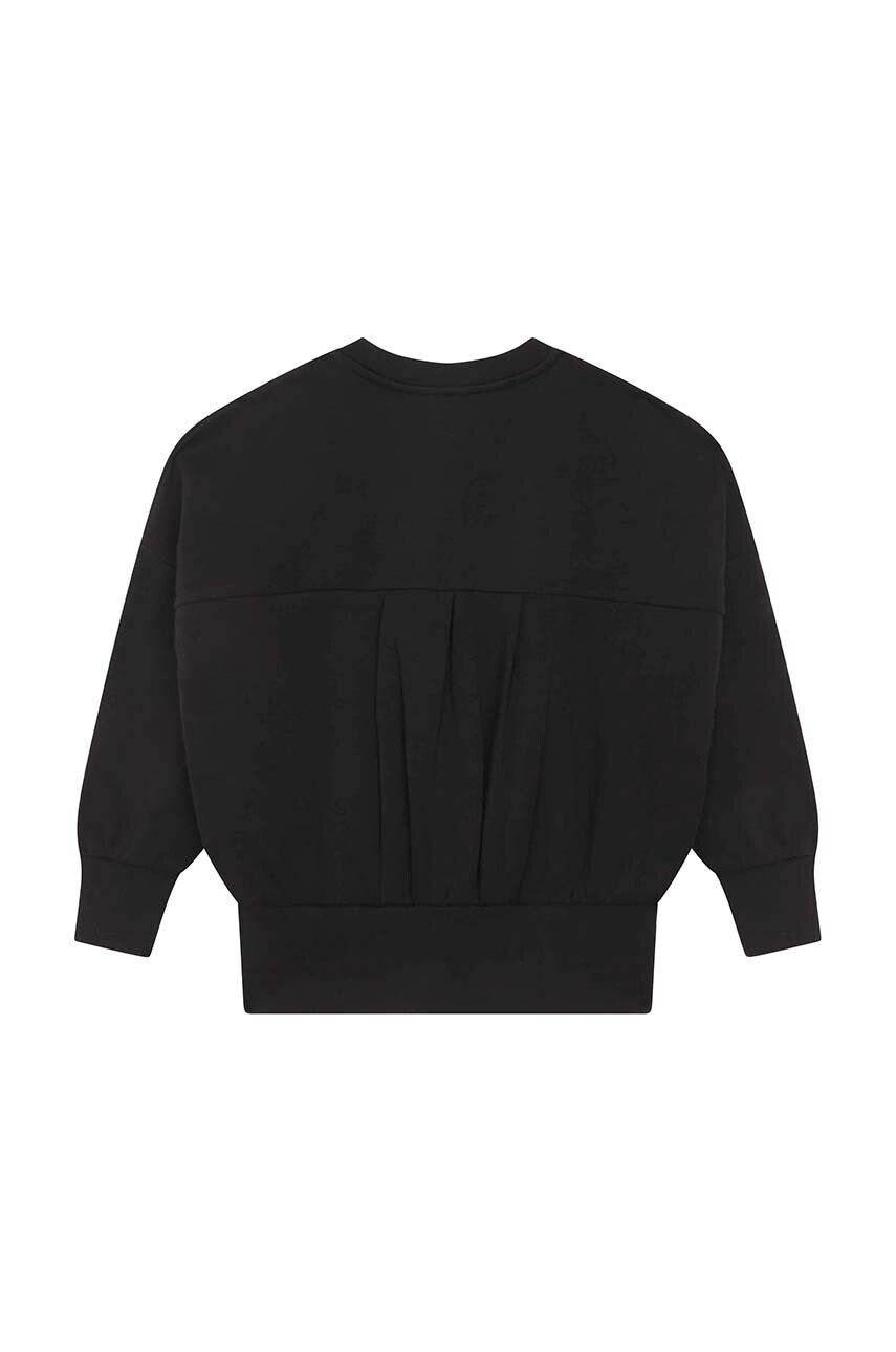 Karl Lagerfeld bluza copii culoarea negru cu imprimeu - Pled.ro