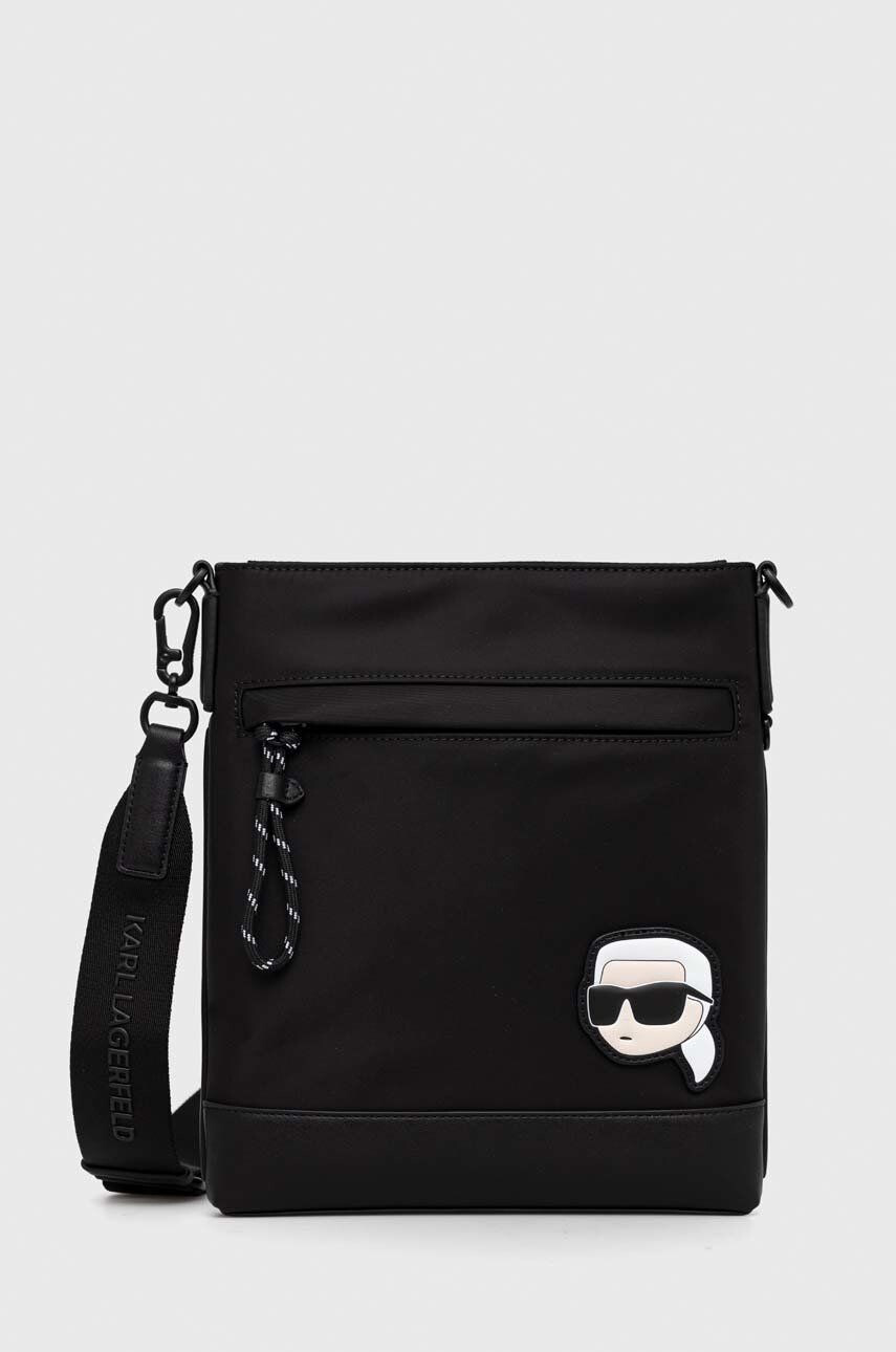 Karl Lagerfeld borseta culoarea negru - Pled.ro