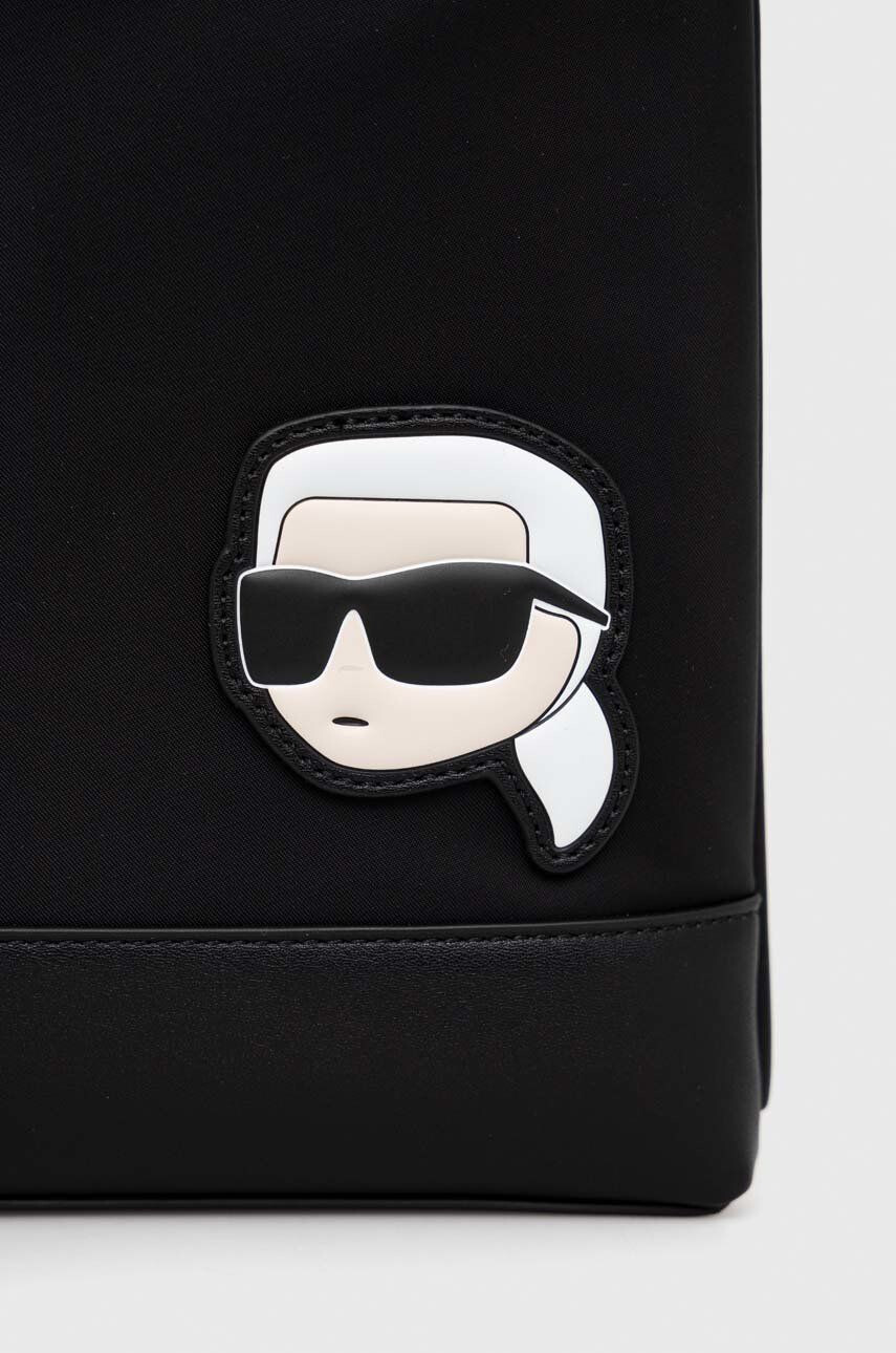 Karl Lagerfeld borseta culoarea negru - Pled.ro