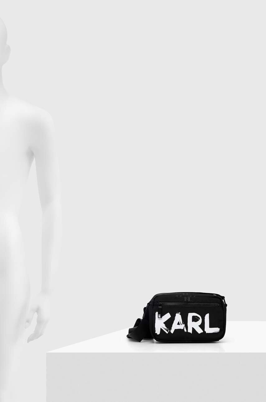 Karl Lagerfeld borseta culoarea negru - Pled.ro