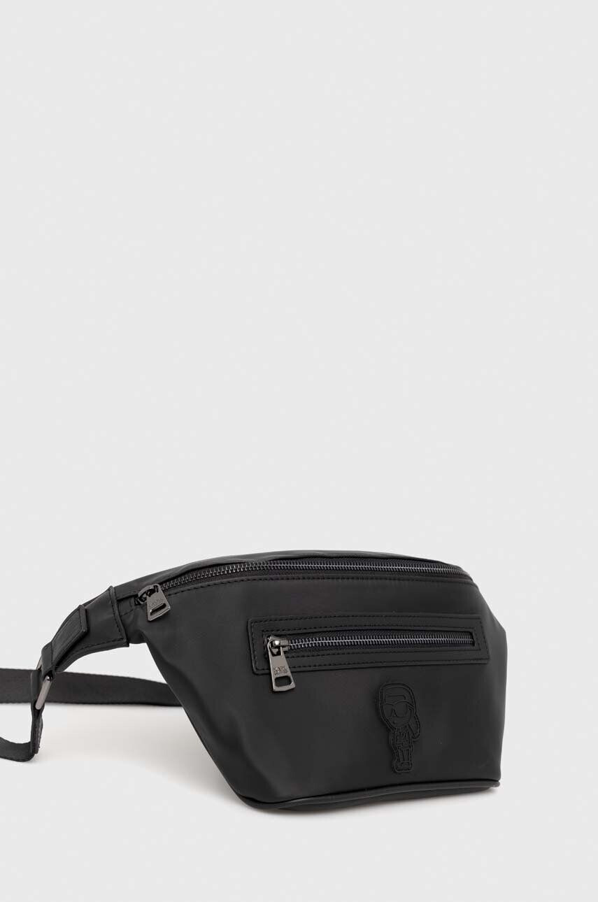 Karl Lagerfeld borseta culoarea gri - Pled.ro