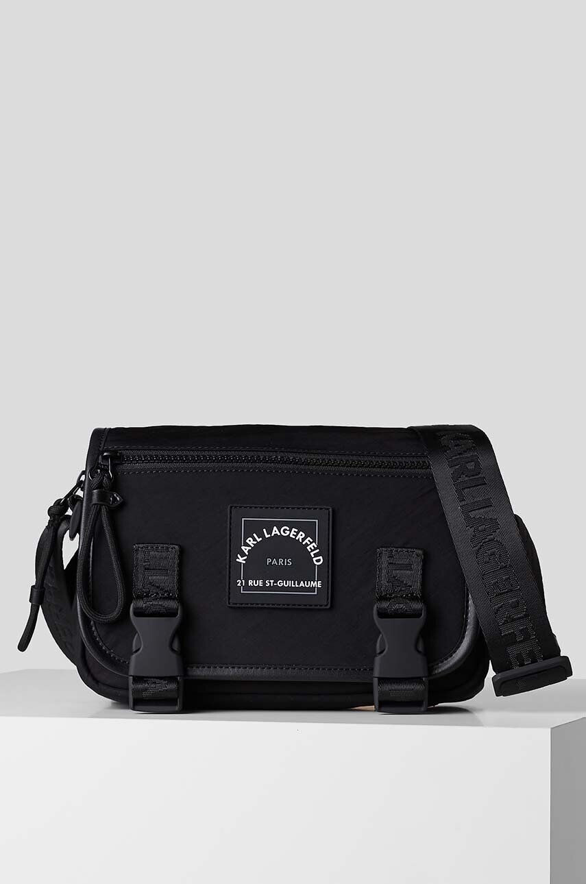 Karl Lagerfeld borseta culoarea negru - Pled.ro