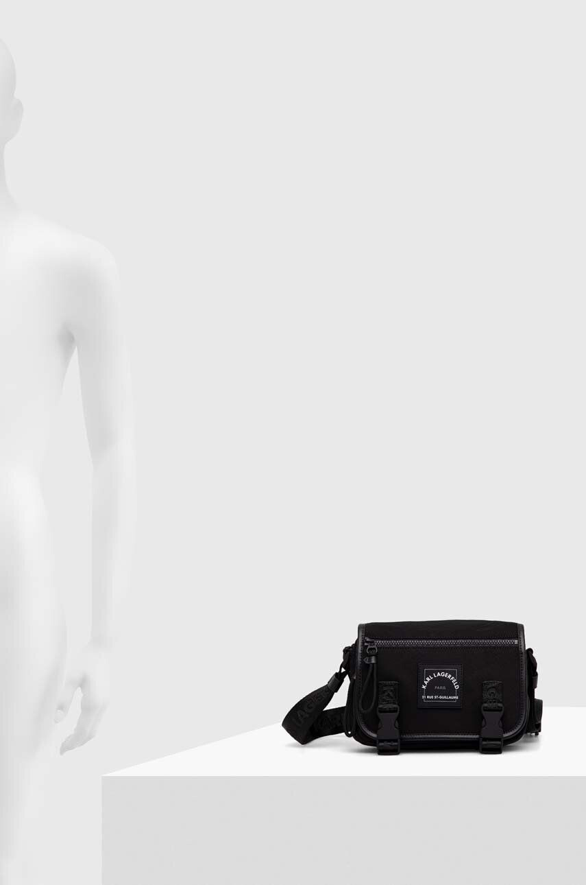 Karl Lagerfeld borseta culoarea negru - Pled.ro