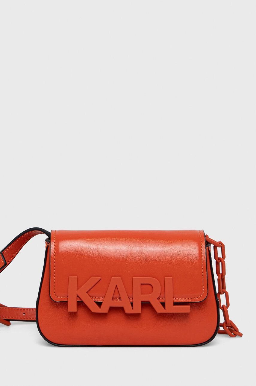 Karl Lagerfeld borseta de piele - Pled.ro