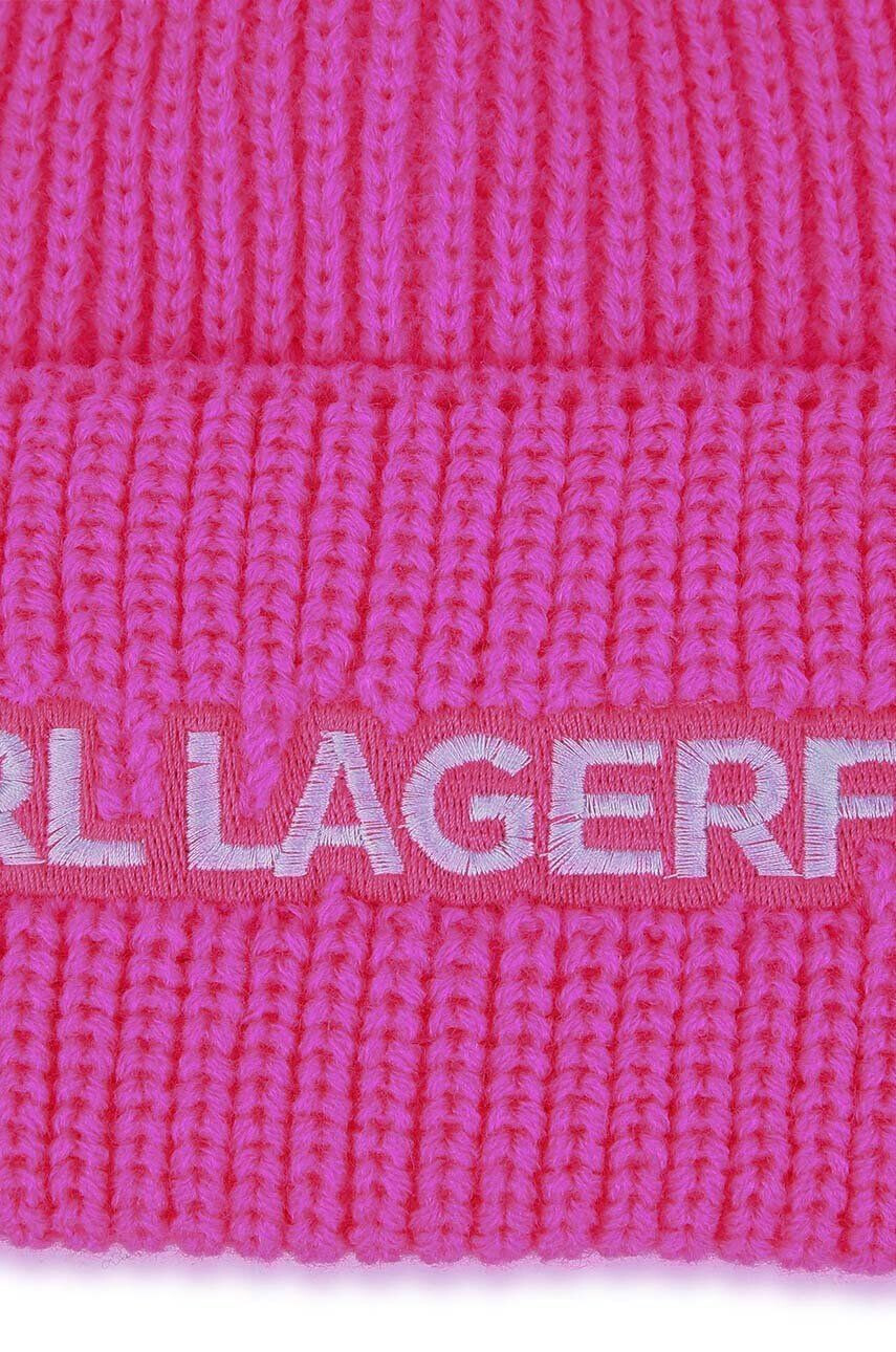 Karl Lagerfeld caciula copii culoarea violet din tricot gros - Pled.ro