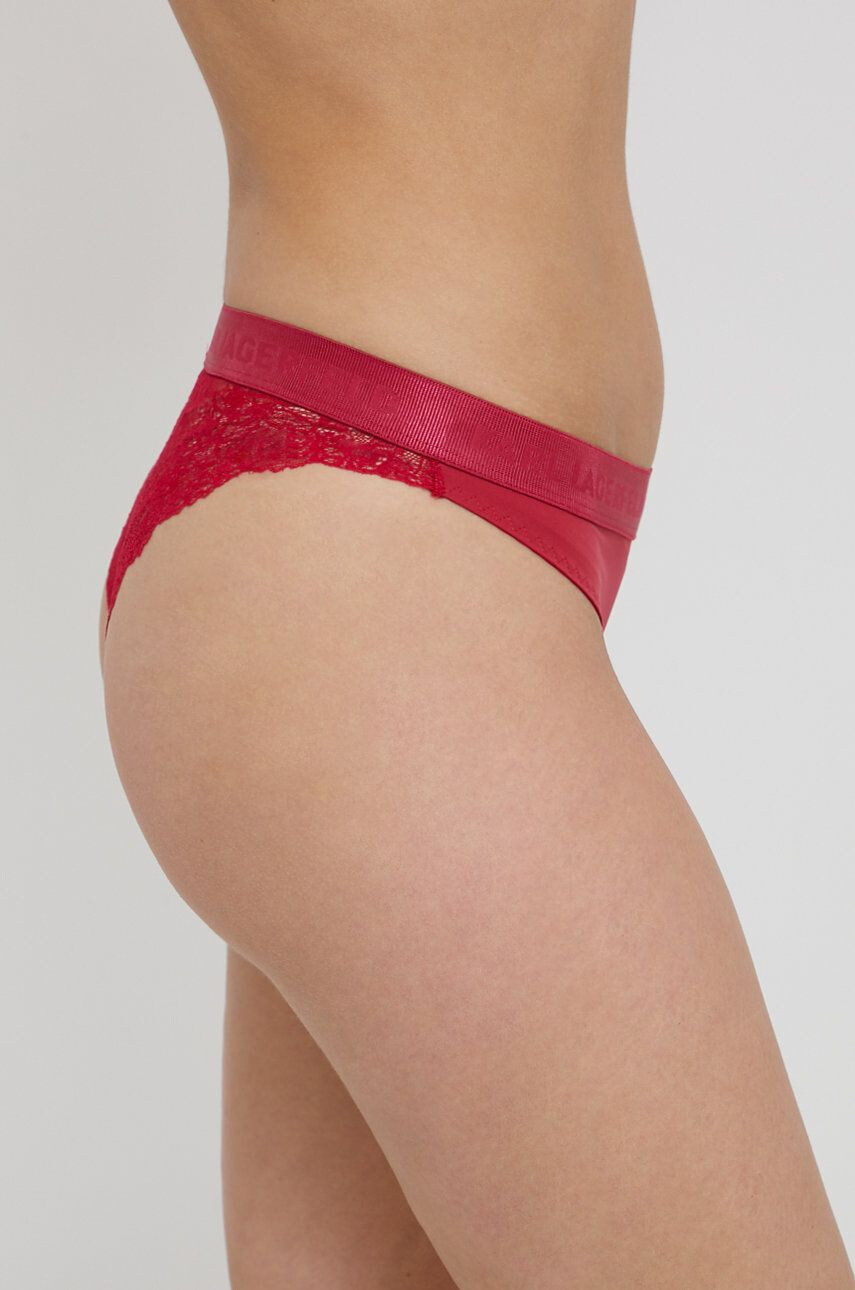 Karl Lagerfeld Chiloți (2-pack) culoarea rosu transparent - Pled.ro