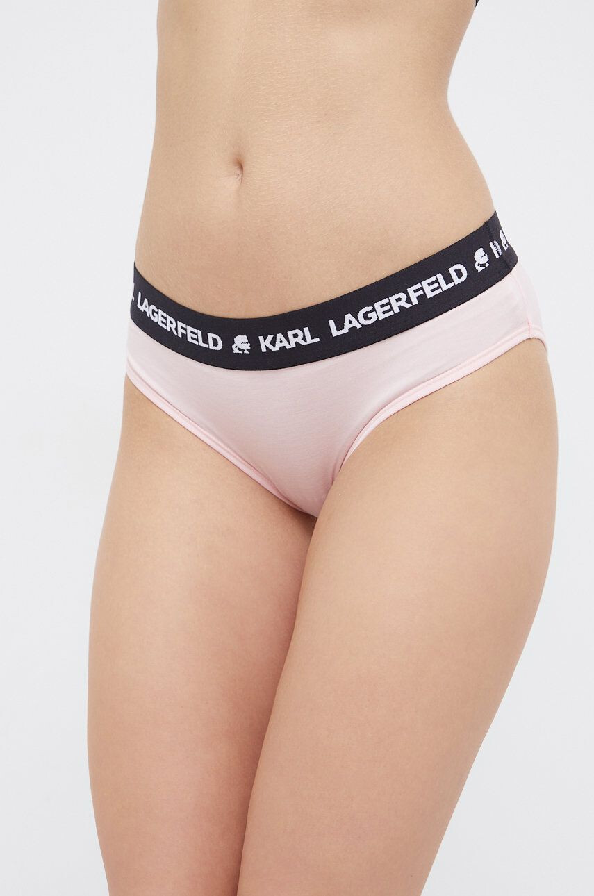 Karl Lagerfeld Chiloți culoarea roz - Pled.ro