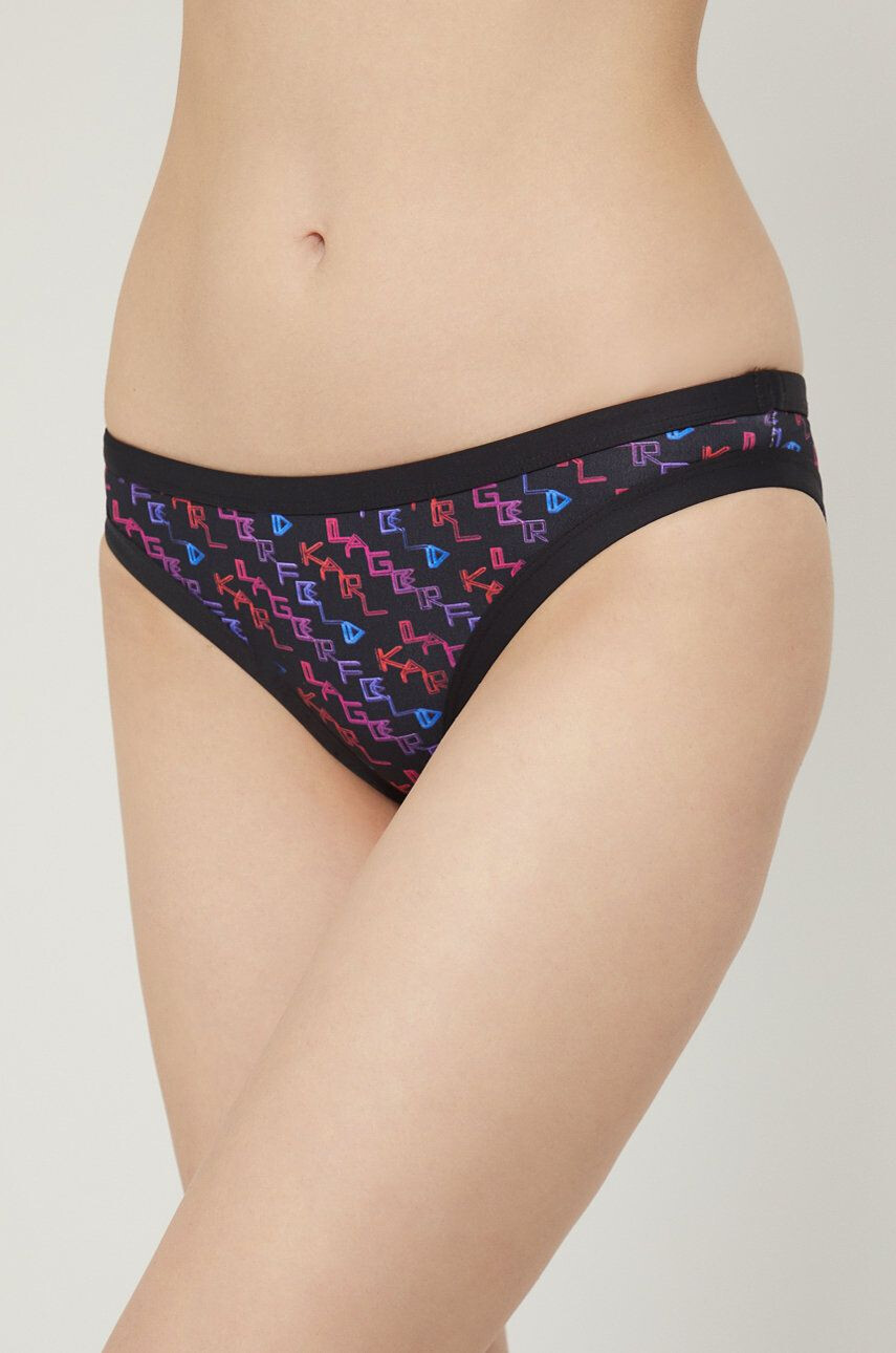 Karl Lagerfeld chiloti de baie culoarea negru - Pled.ro