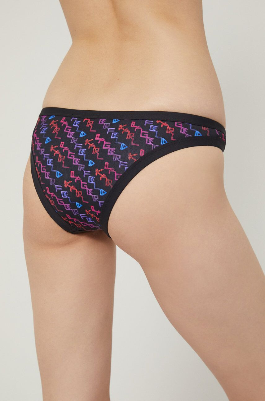 Karl Lagerfeld chiloti de baie culoarea negru - Pled.ro