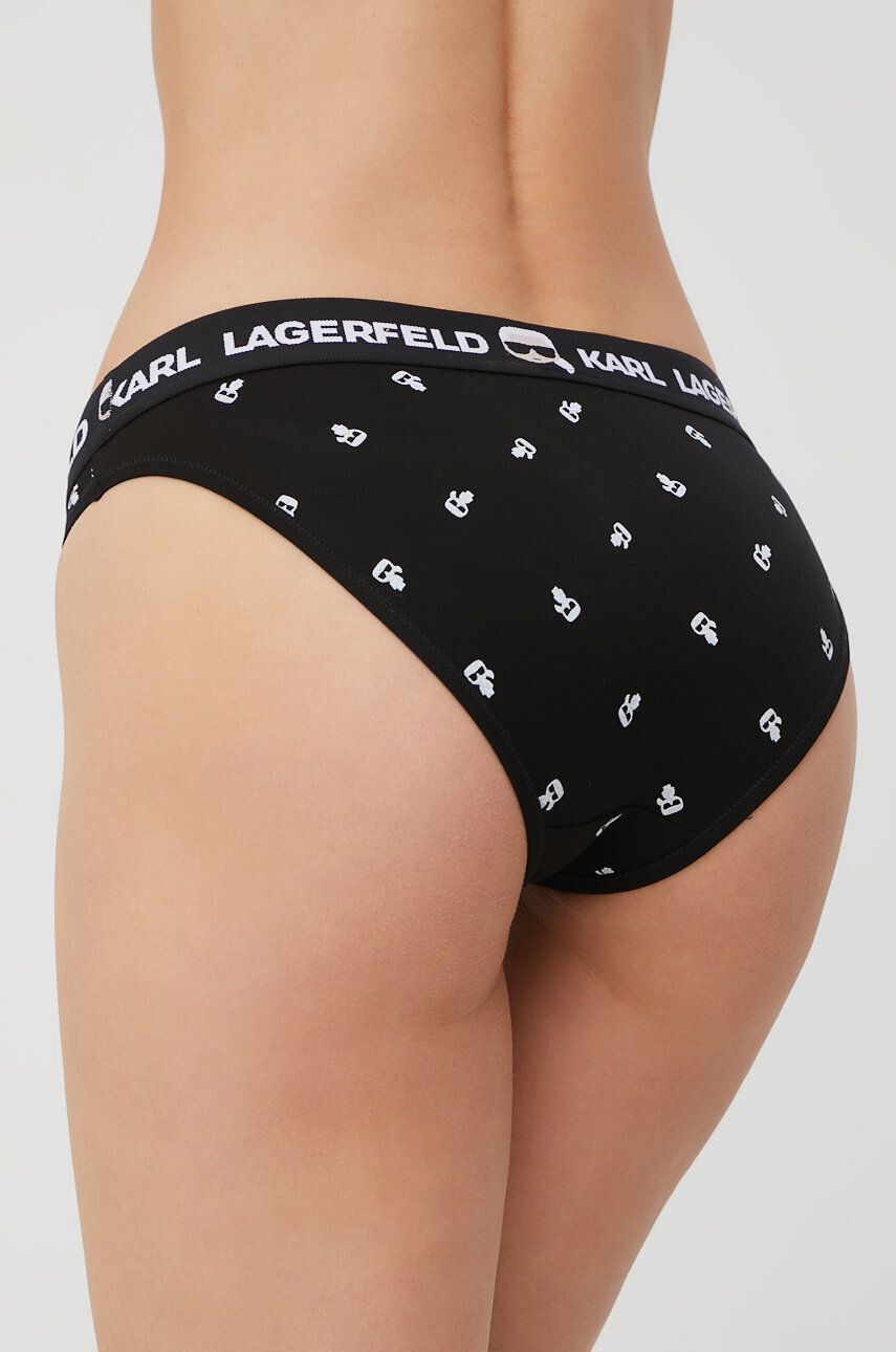 Karl Lagerfeld chiloti de baie culoarea negru - Pled.ro