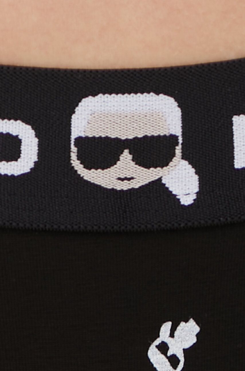 Karl Lagerfeld chiloti de baie culoarea negru - Pled.ro