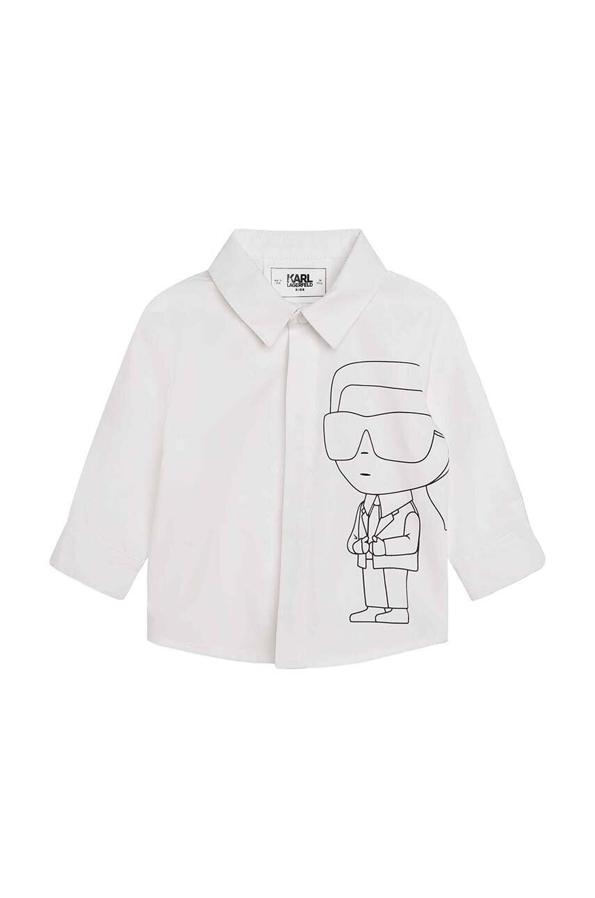 Karl Lagerfeld compleu bebe culoarea alb - Pled.ro