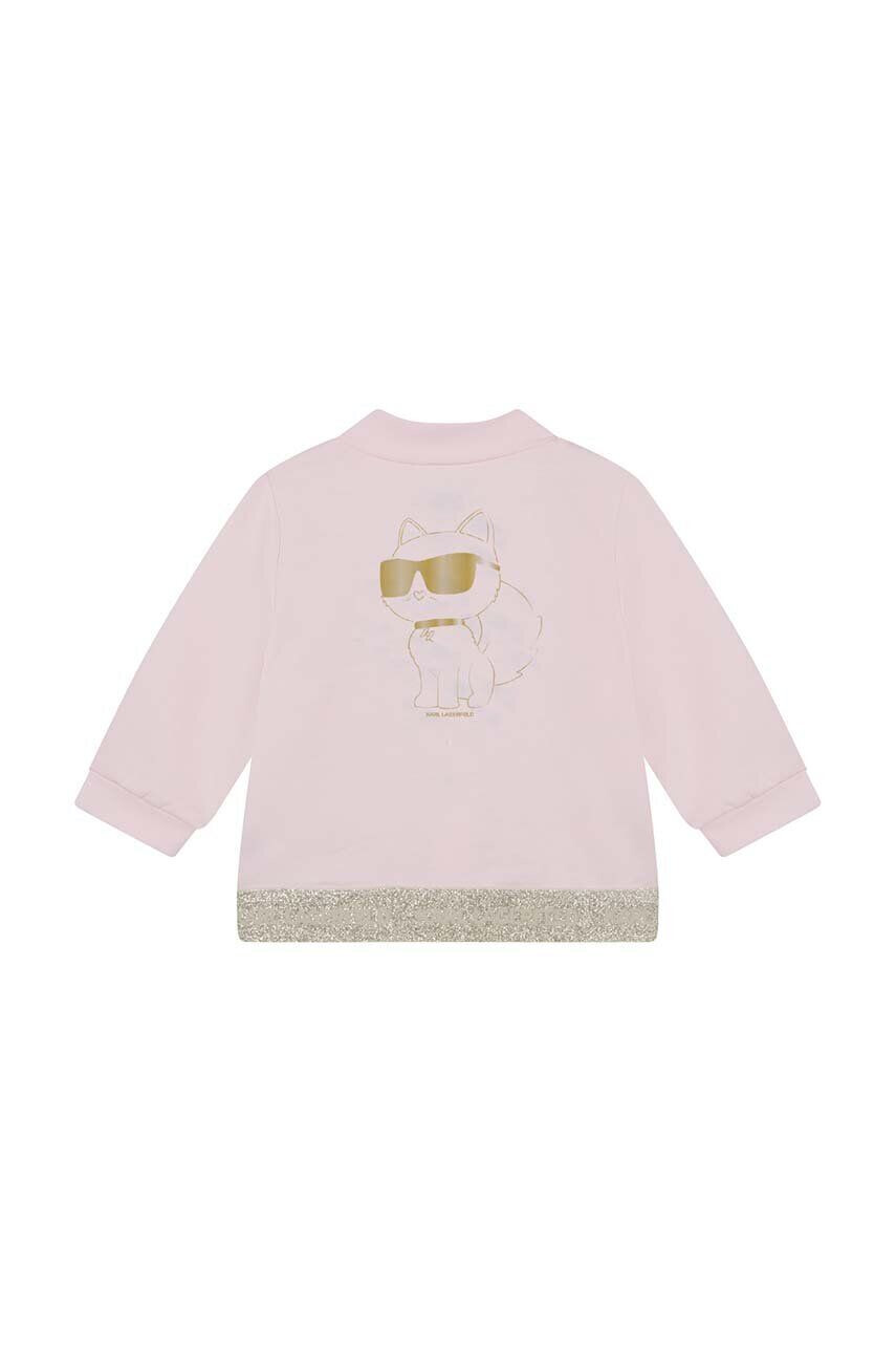 Karl Lagerfeld compleu bebe culoarea roz - Pled.ro