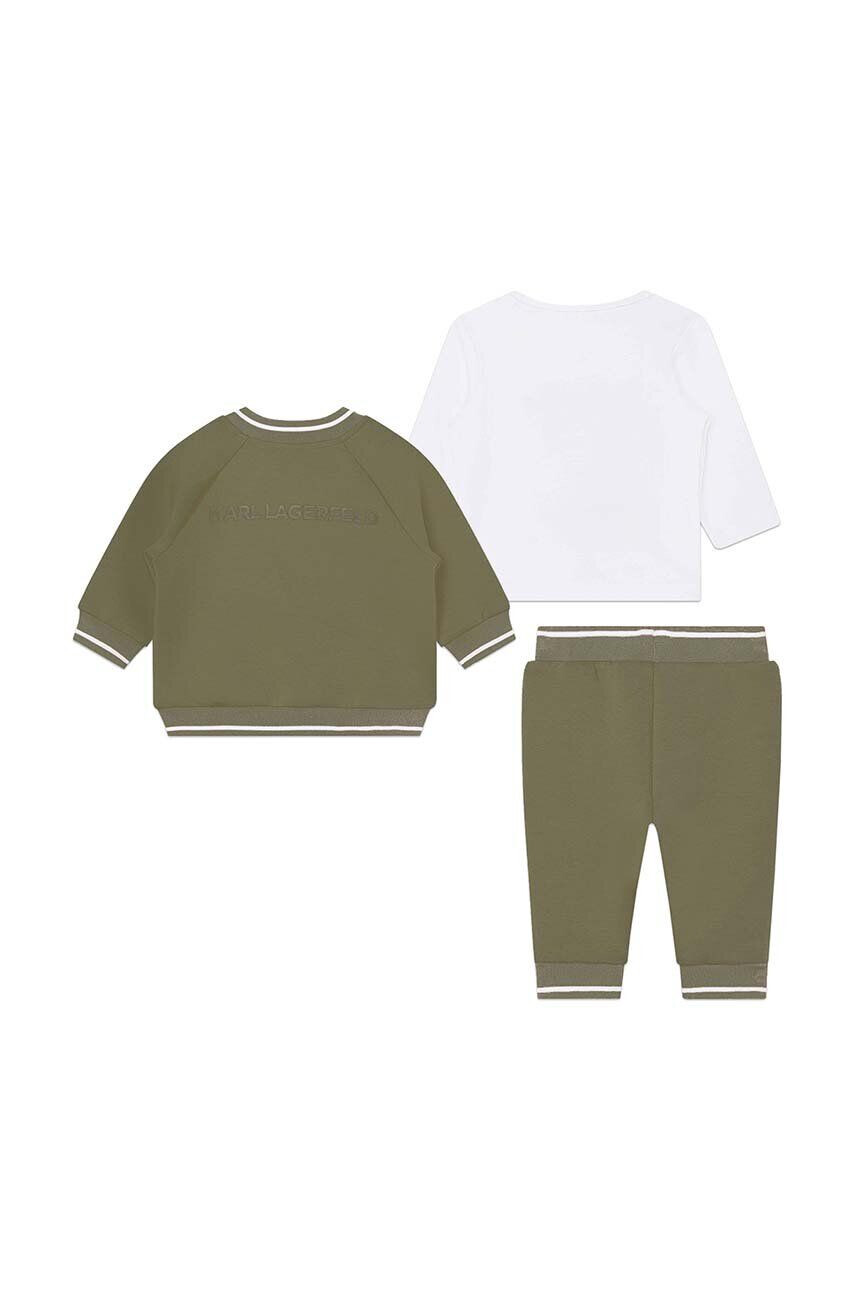 Karl Lagerfeld compleu bebe culoarea verde - Pled.ro