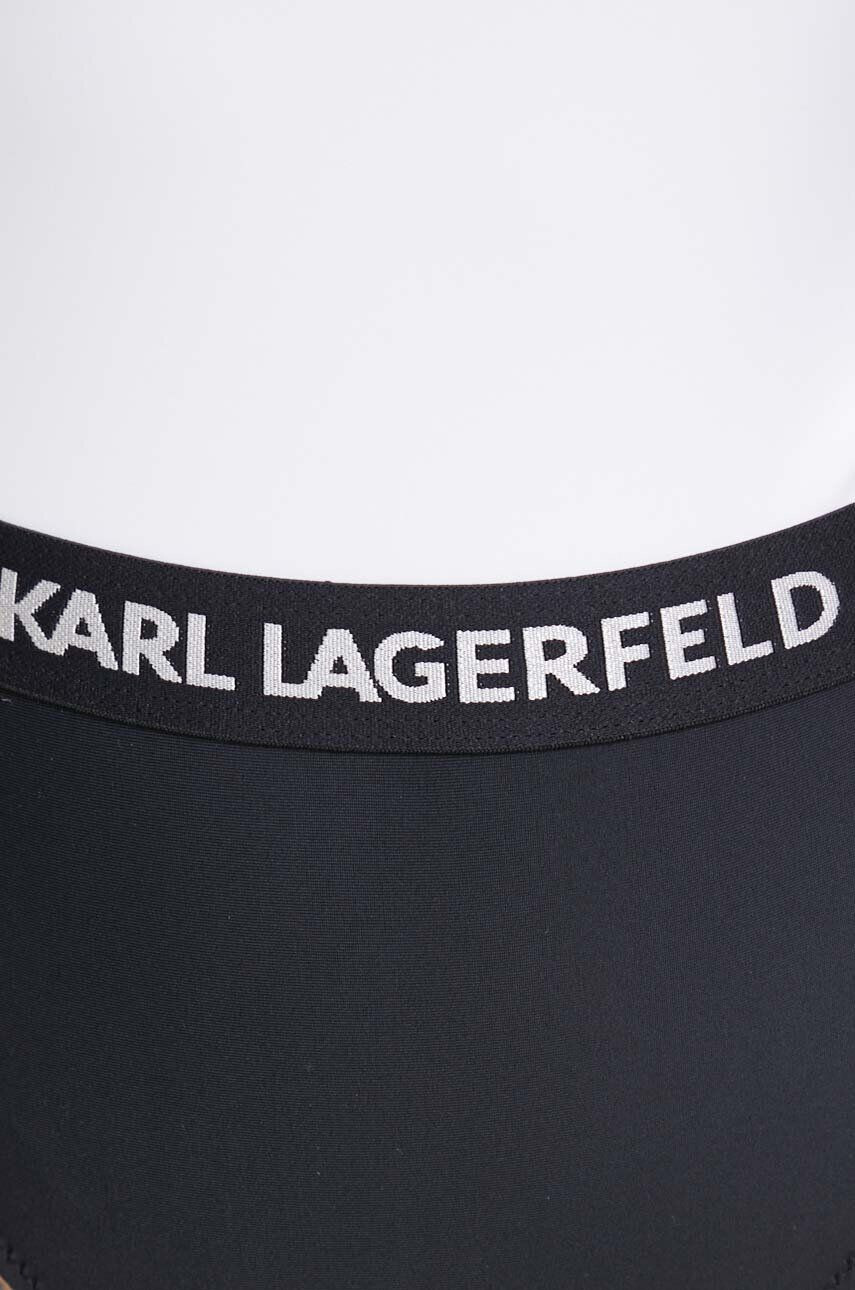 Karl Lagerfeld costum de baie dintr-o bucată culoarea alb cupa moale - Pled.ro