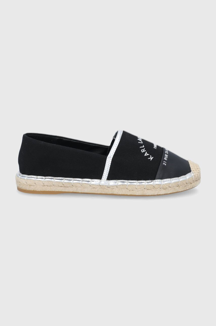 Karl Lagerfeld espadrile Kamini culoarea negru - Pled.ro