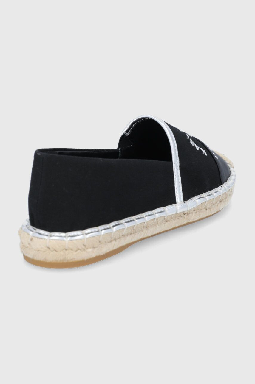 Karl Lagerfeld espadrile Kamini culoarea negru - Pled.ro