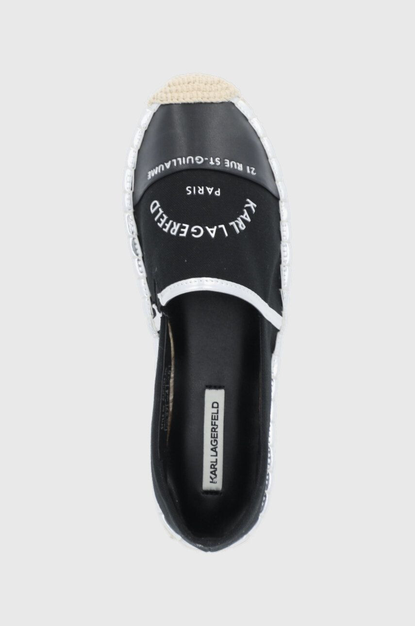 Karl Lagerfeld espadrile Kamini culoarea negru - Pled.ro