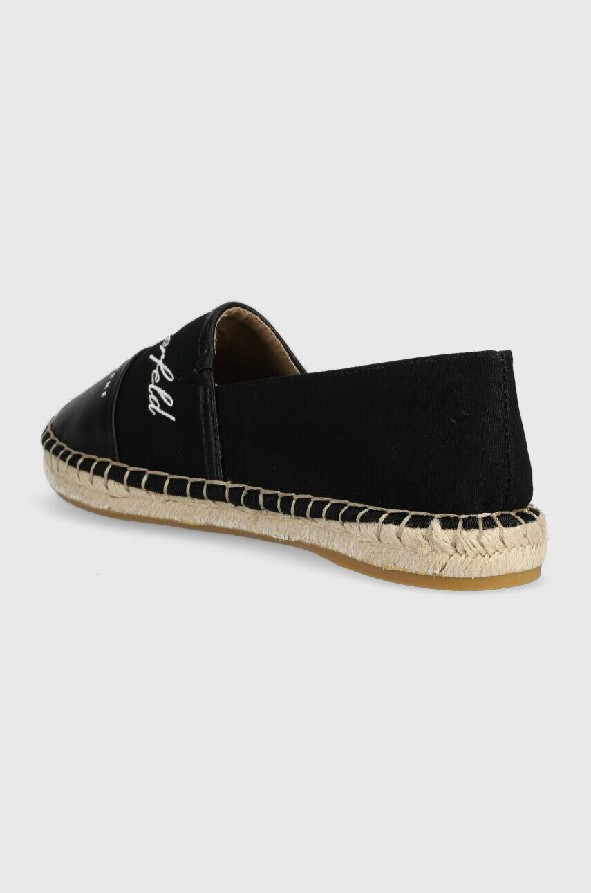 Karl Lagerfeld espadrile KAMINI culoarea negru KL80123 - Pled.ro