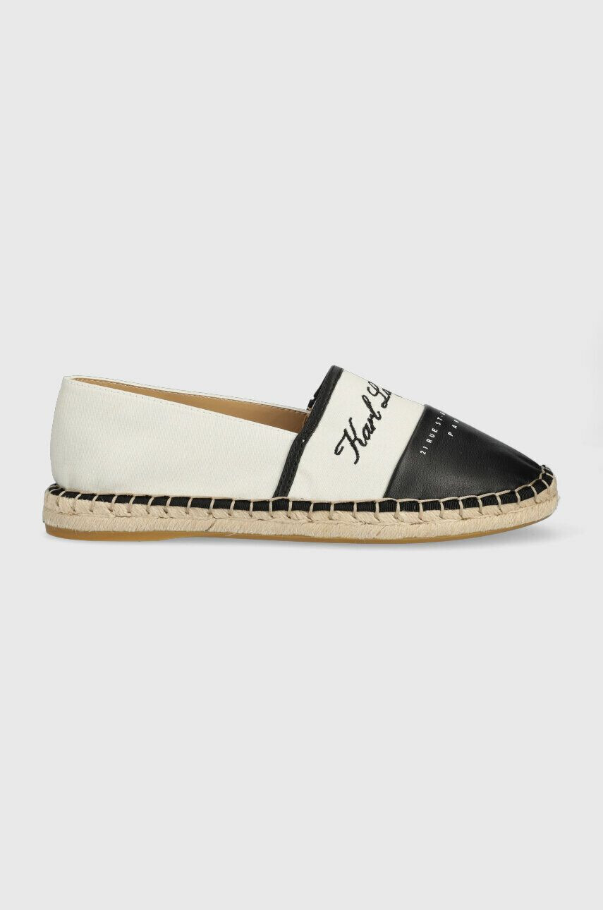 Karl Lagerfeld espadrile KAMINI culoarea bej - Pled.ro